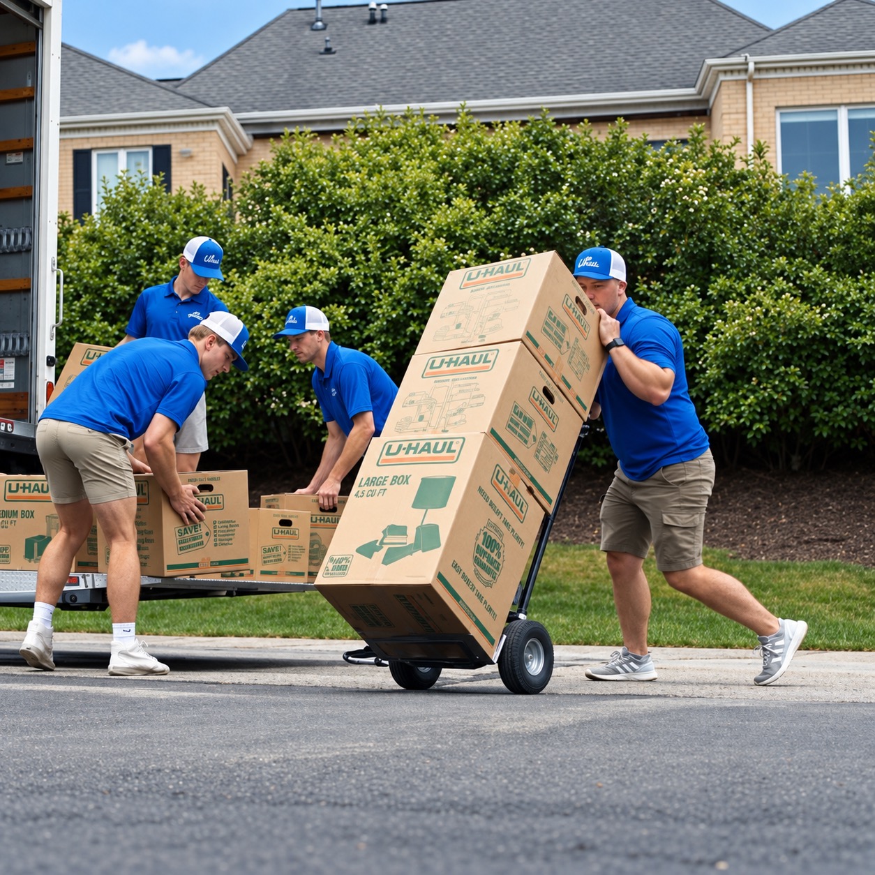 Peak Movers crew handling a move in the Fox Valley area