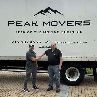 Peak Movers crew handling a move in the Central Wisconsin area